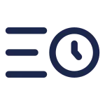 Sort By Time SVG Icon